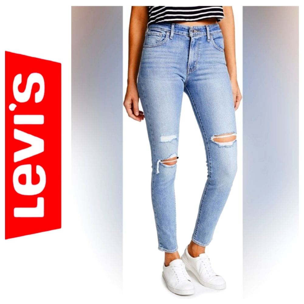 Levi's 721 Skinny Distressed Jeans